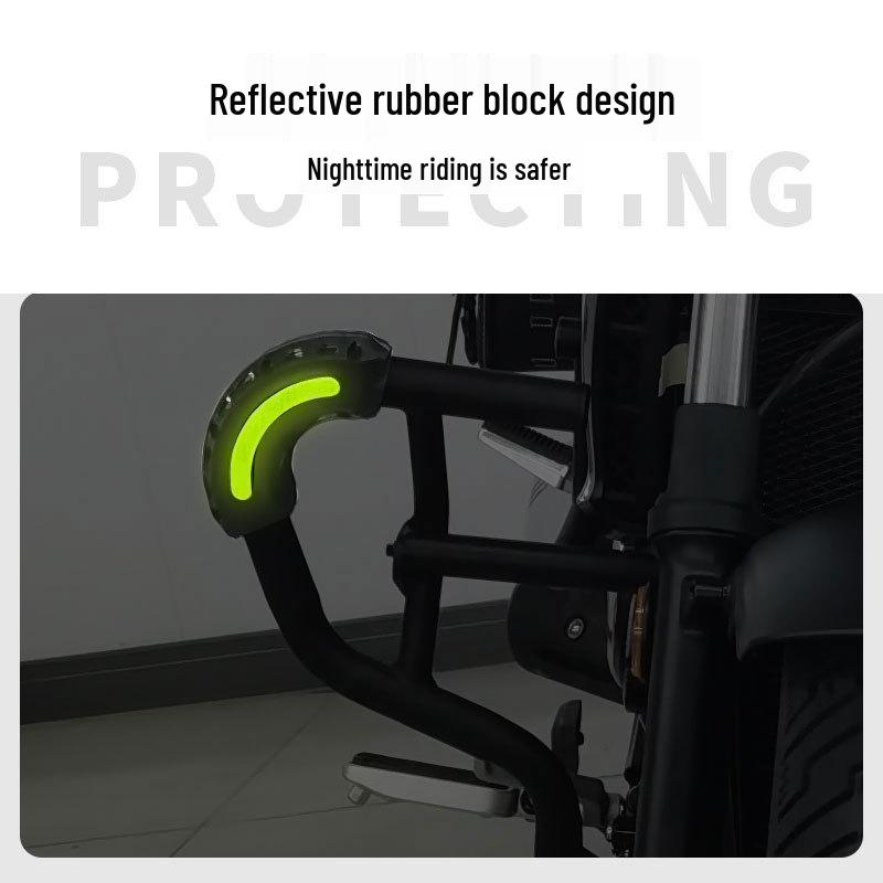 Haojue TR300 Crash Bars & Anti-Fall Protection with Folding Backrest and Side Bag Accessories