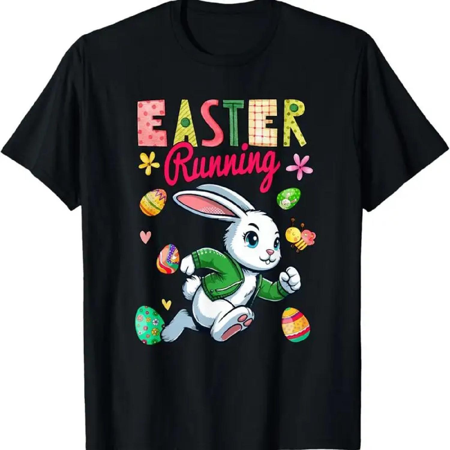 Пасхальный костюм для бега Заяц Бегун Парный Семейный Детская Футболка XXXXXL разноцветный