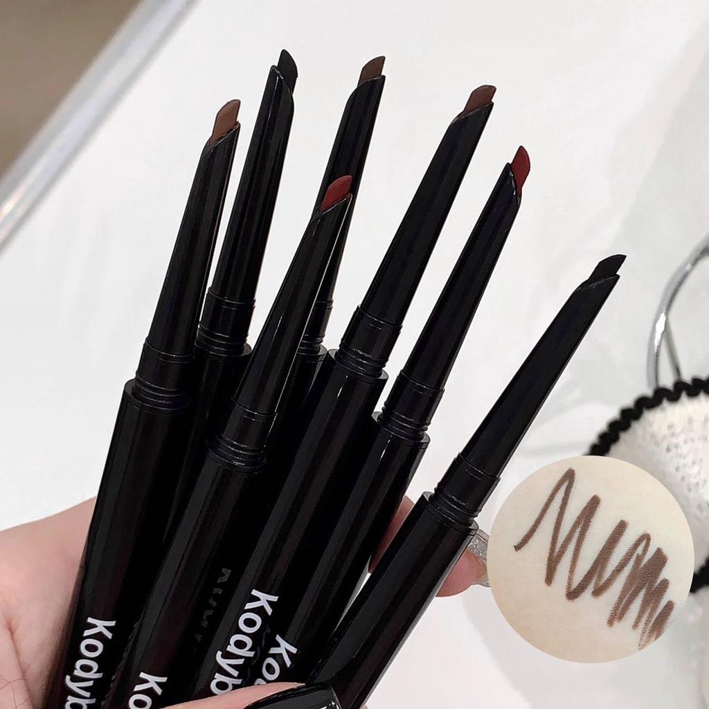 Silky Long-lasting Eye Liner Pencil Blade-tip Natural Matte Wine Red Eyeliner Easy To Color Waterproof Eye Make Up Cosmetics