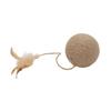 Cat Ball Ideal Gift Scratcher Kitten Toy for Indoor Cats Clawing Interactive Wood Color