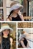 Straw Lace Polka Dot Floral Hat for Women A bucket hat perfect for or as a Deep UV [kanaelun] - basic, free-size hat/fisherman's that's foldable,