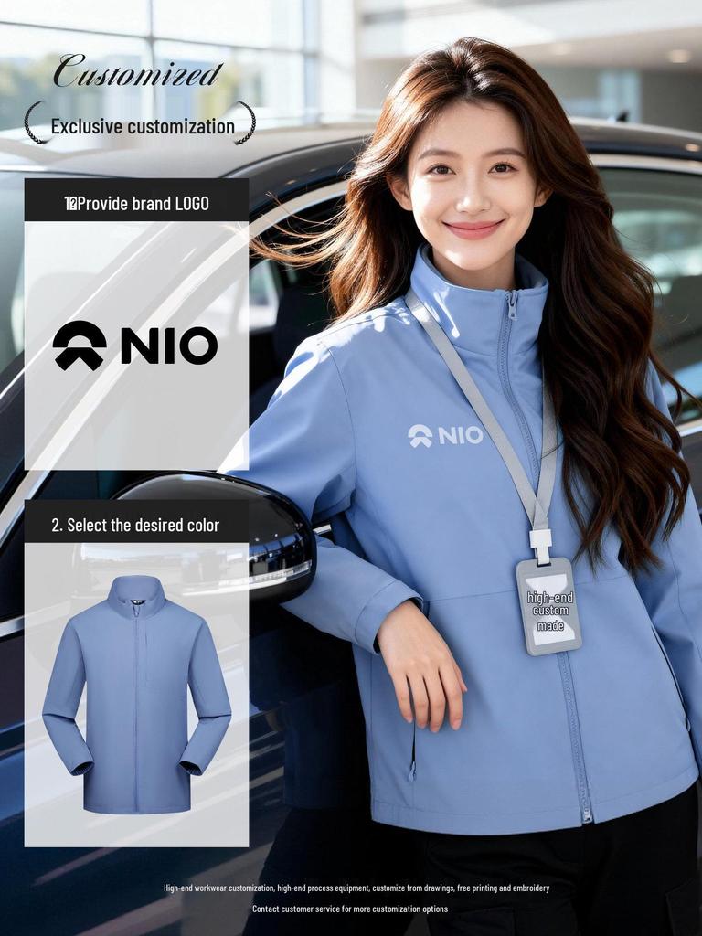 Customized Company Outdoor Jackets with Logo for Autumn/Winter Employee Workwear