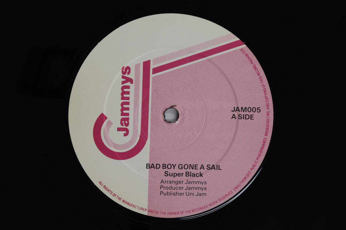 

12inch Record SUPER BLACK Bad Boy Gone A Sail One Time Girl JAM005 JAMMYS RECORDS 1987 UK Reggae Ska Dub Used