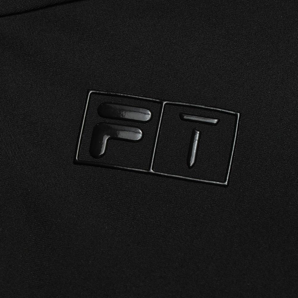 FILA Golf Series Simple Comfortable Casual Sports Knitted Long Sleeve Letter Solid Color Logo Polo Shirt Men tops A11M545209FBK