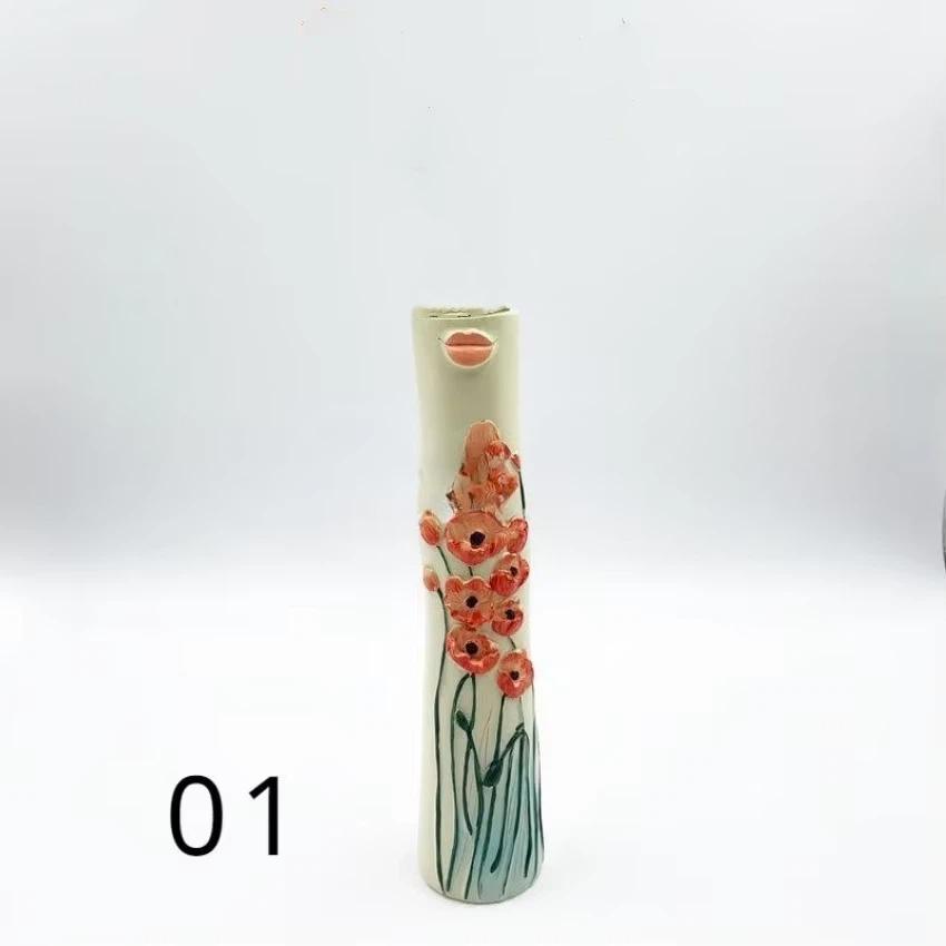 

Beautiful Elegant Ladies Body Vase Dry Flower Bouquet Vases Women Body Art Craft Ornaments Home Desktop Decor Living Garden