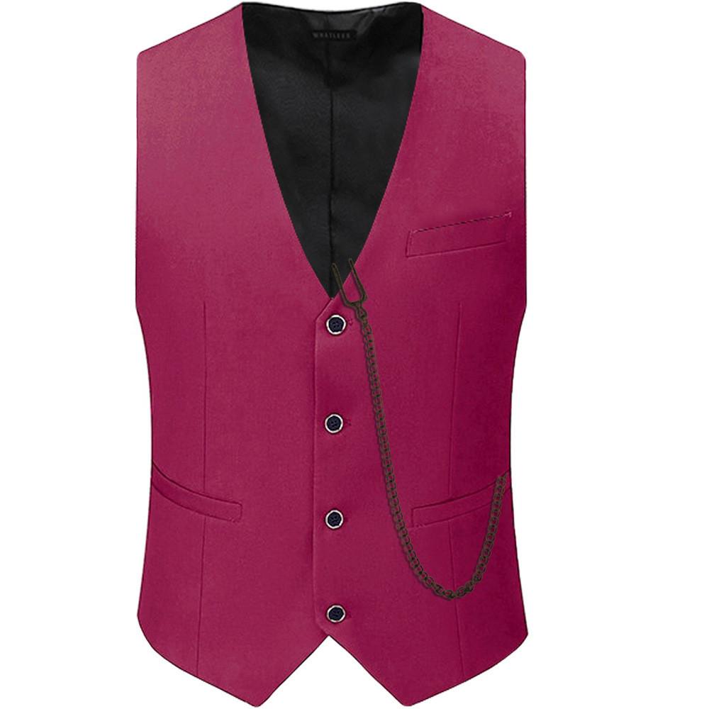 The Great Gatsby Waistcoat Slim Fitting Outfit Groomsman Outfit Breasted Single