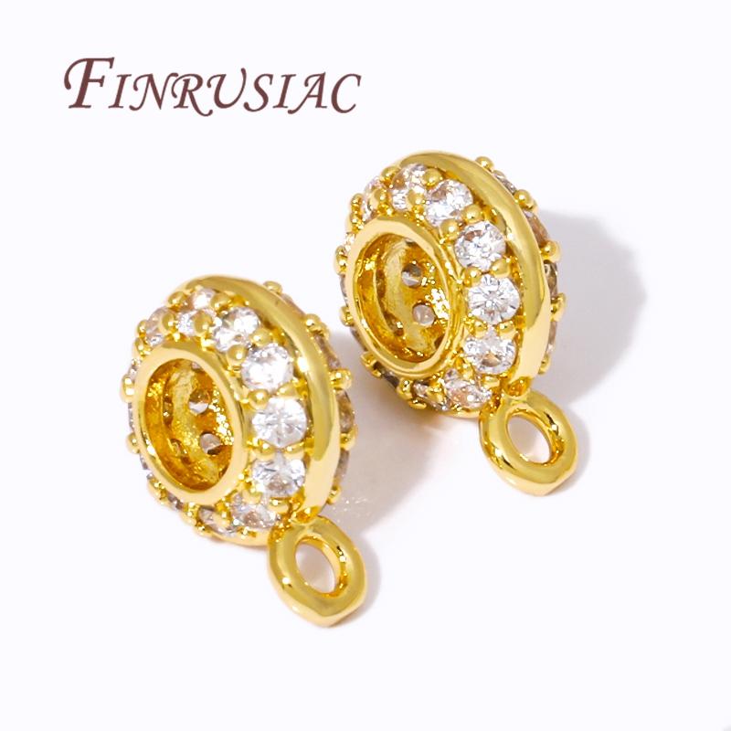 Multi Styles Bail For Pendant 18K Gold Plated Beads Bails Connector For DIY Necklace Bracelet Jewelry Making DIY Accessories