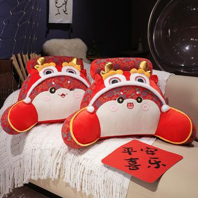 National Trend Fuduoduo Snake Soft Lumbar Pillow Newlywed Bedside Soft Cushion Pillow Year of The Dragon Mascot Home Decoration Ornaments