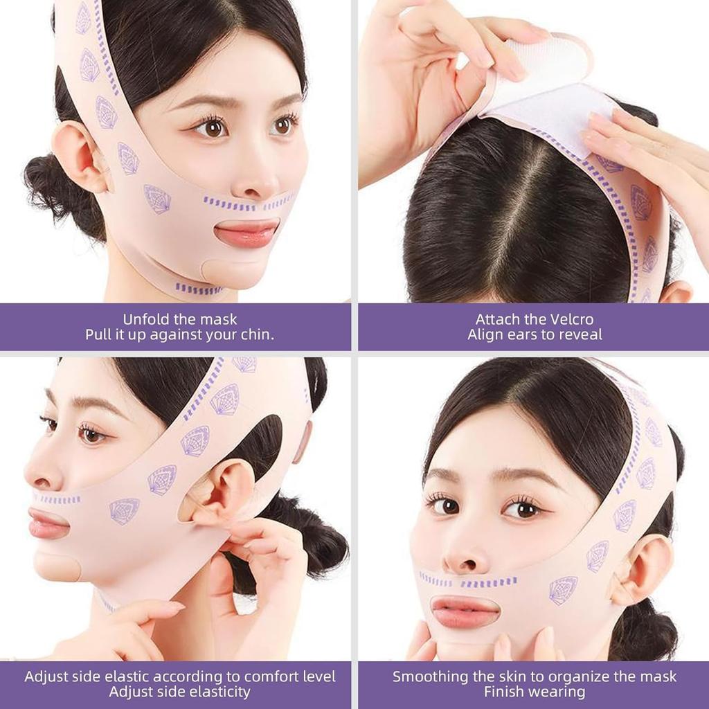 Face Slimming Bandage Breathable V-Line Face Shaper Women Cheek Lift Up Double Chin Reduce Anti Wrinkle Facial Massager Strap Face Skin Care Tools