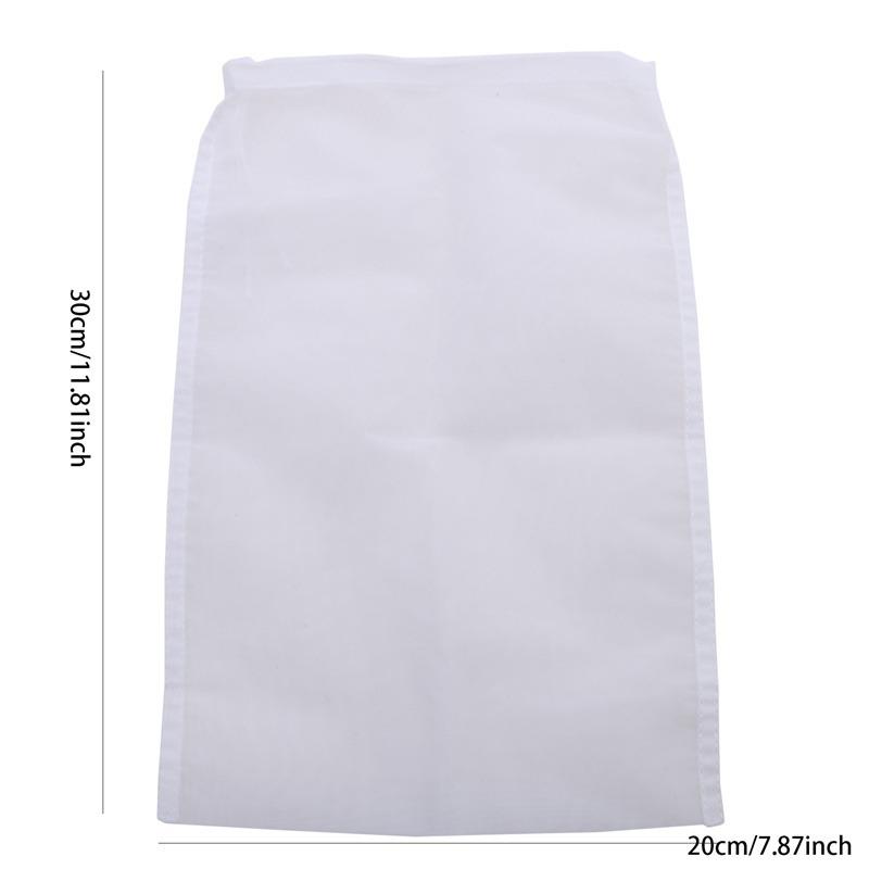 Nylonowe worki filtrujące do mleka Wielokrotnego użytku Do soi Jogurtu Herbaty Kawy Oleju Piwa Żywności Siatka Filtracyjna Sznurek Ściągający Sitko Kuchenne Durszlak 100Mesh 200Mesh 300Mesh