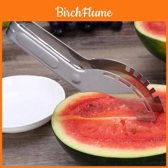Watermelon Cutter Slicer Knife Server Corer Scoop Stainless Steel Carve Tool