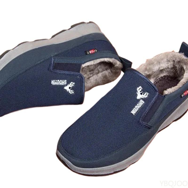 Men's Winter Thick Warm Cotton Shoes Are Simple Comfortable Versatile Suitabledaily Leisure Wear-resistant Anti Slip Men's Shoes