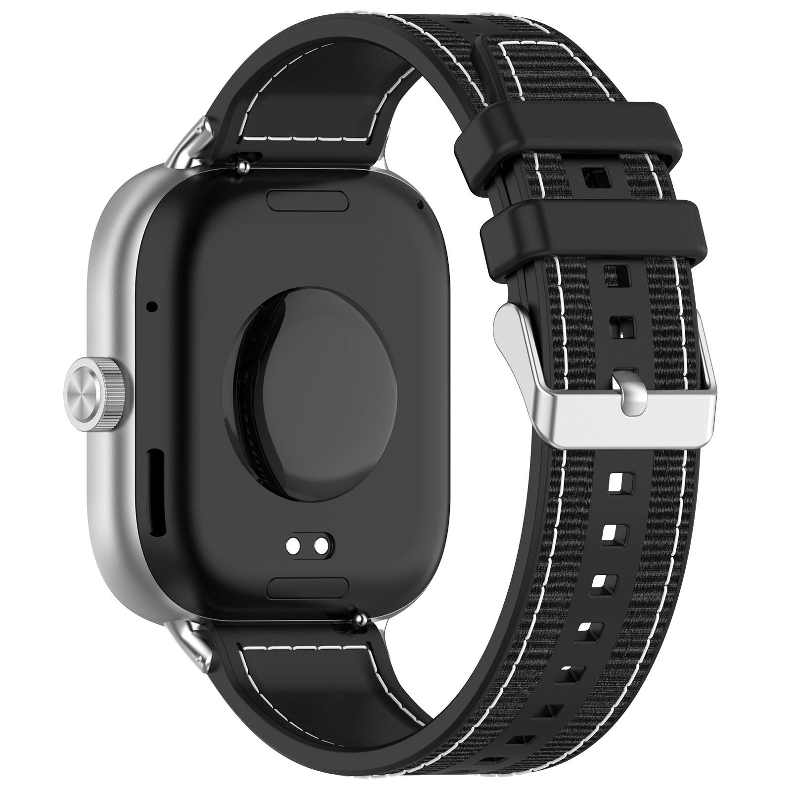 

Silicone Strap for Xiaomi Smart Band 9 Pro/8 Pro/Redmi Watch 4 Composite Woven Watch Band A