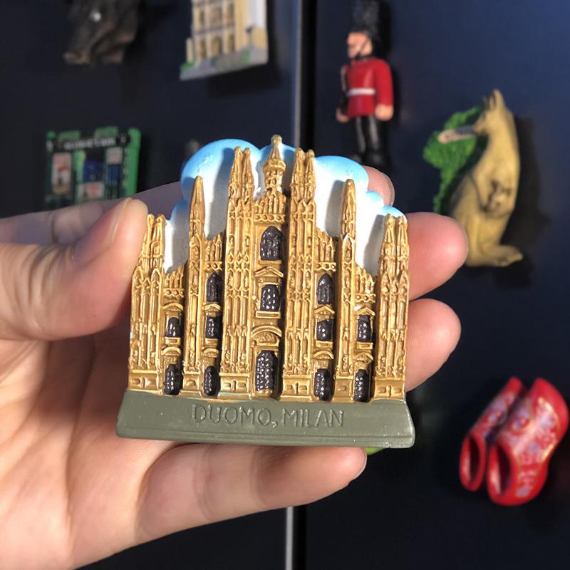3D City Travel Souvenir Magnets: European and Global Regions