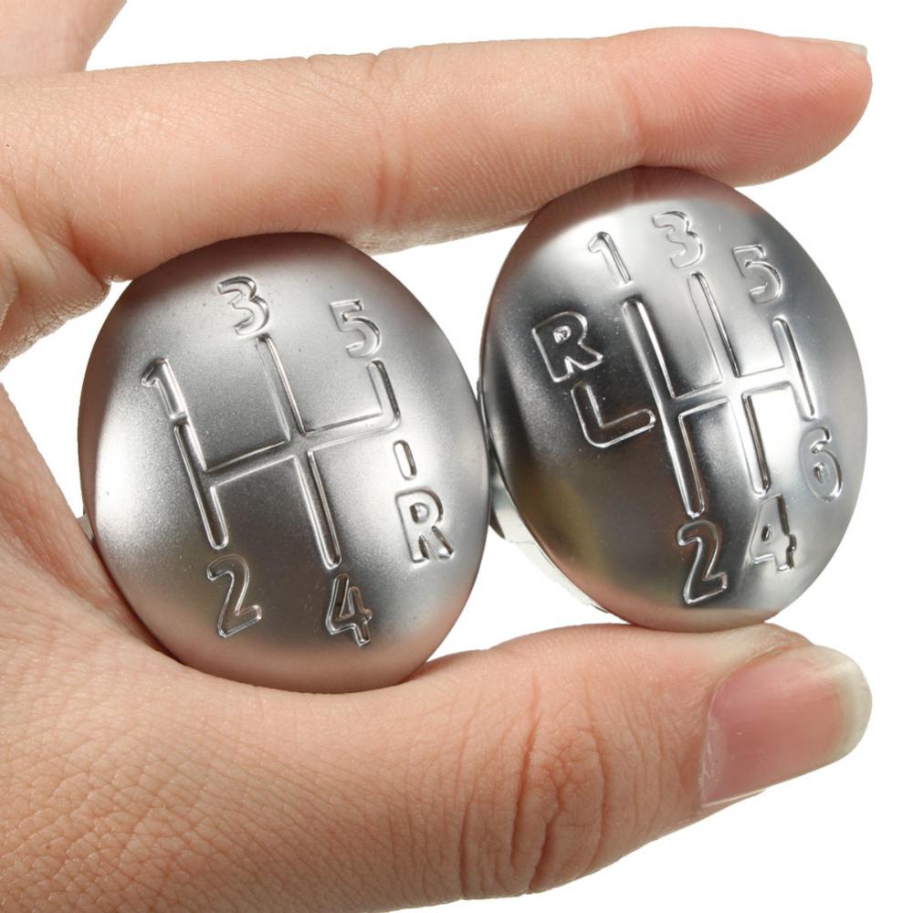 

1/3/5PCS Speed Gear Knob Cover Universal Durable For Clio Megane Scenic Twingo Chrome Car Accessories