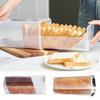 Bread Loaf Container Clear Airtight Bread Box with Lid Fresh Sandwich bread storage container Tall Bread Saver For Kitchen