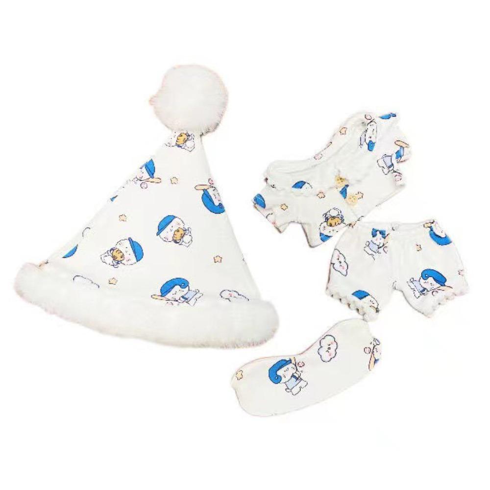 Plush Patch Stuffed Doll Plush Suit Pajama Set Plush Toys Clothes  Girl Gift