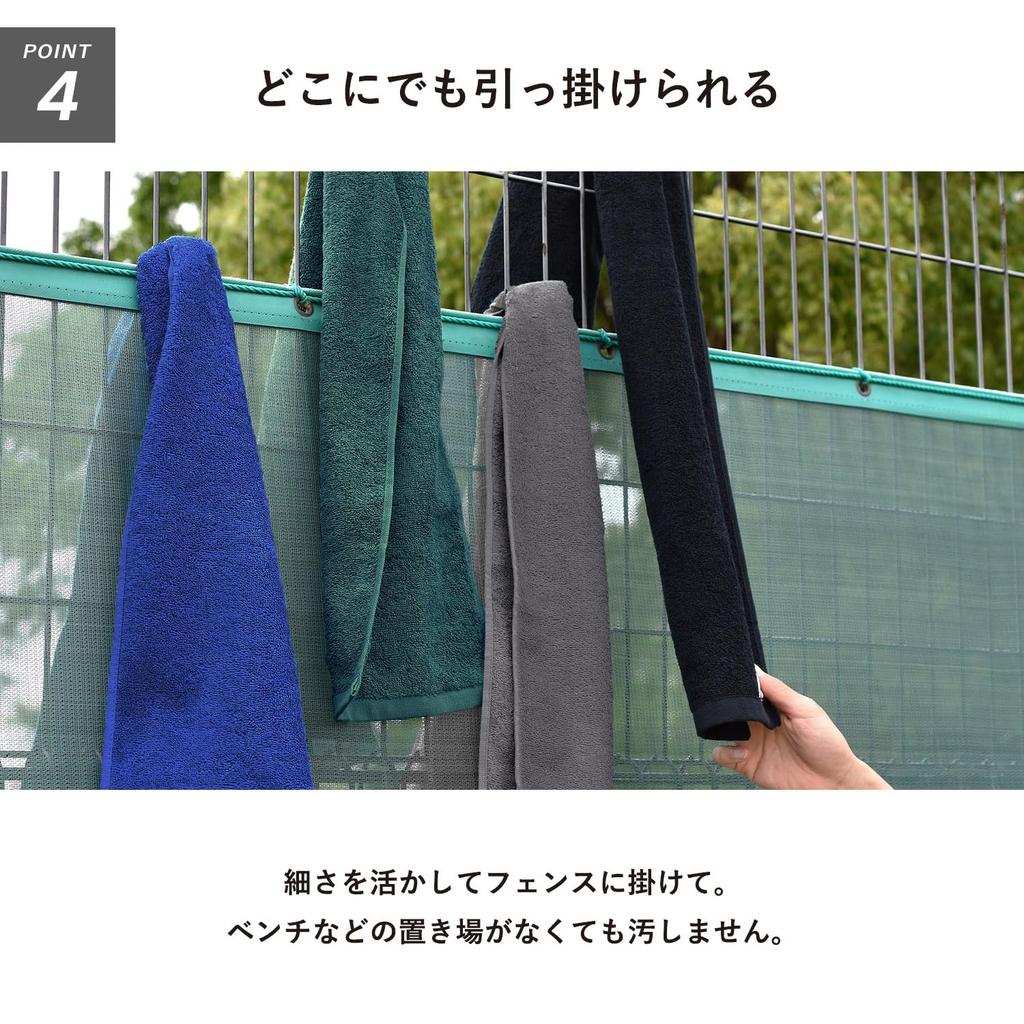 Transparan Sports Set of Imabari Towel and Scarf Made In 23 X Cotton Blue or Towel, 2, Towel, VICTORY, Japan, Absorbent, Approx. 100cm, 100% (Deep