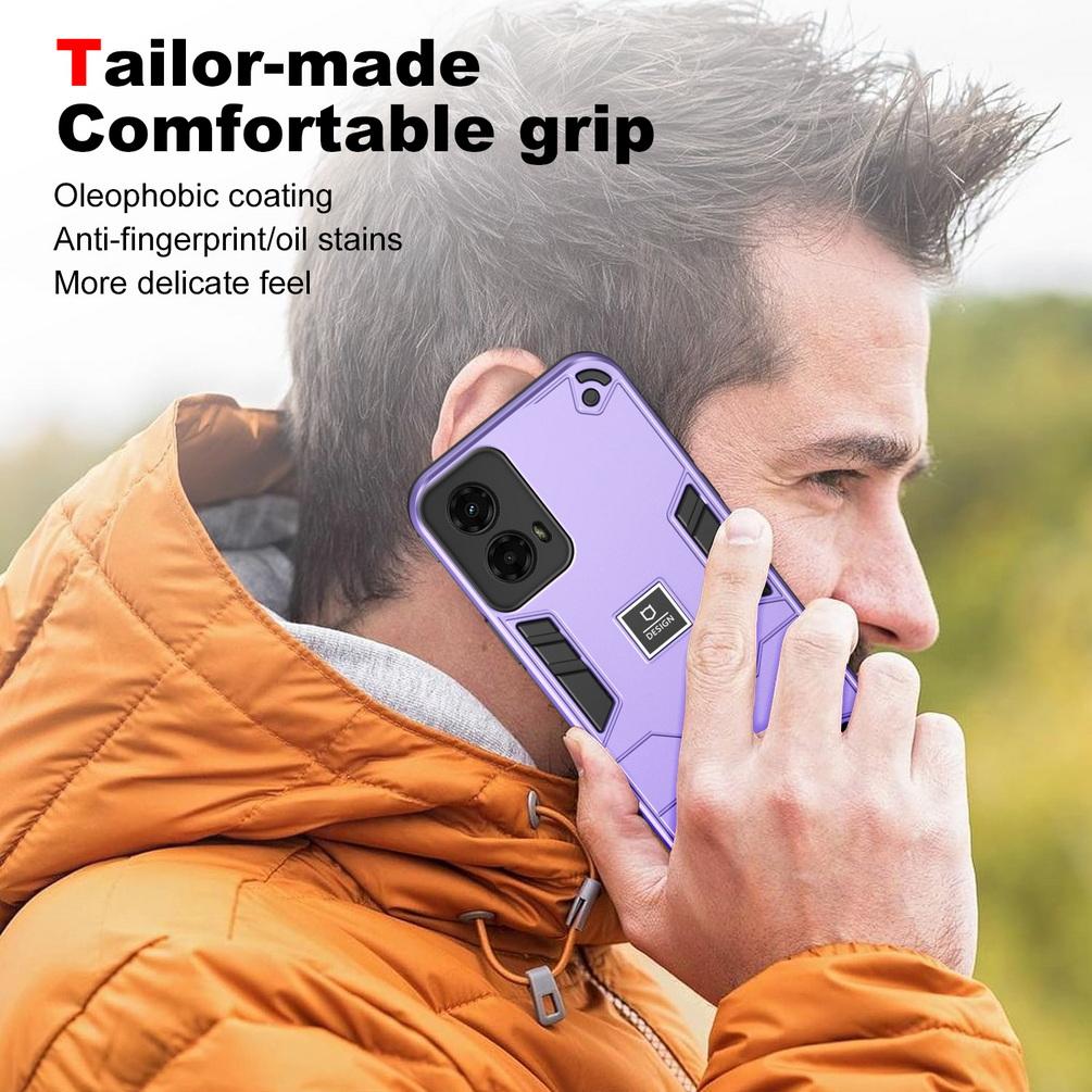 Dvouvrstvé pouzdro s ochranou proti nárazu pro Moto G 2024 5G Power 2024 G Stylus G Play G Pure E7 Power Camera Protect Cover