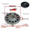 57mm Iron Shell 5W 8 Ohm Loud Magnet Speaker with Full Paper Cone for Radio Broadcast