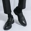 Spring and Autumn Leather Shoes Men's Brock Business Dress Leather Shoes Men's Wedding Groom Shoes