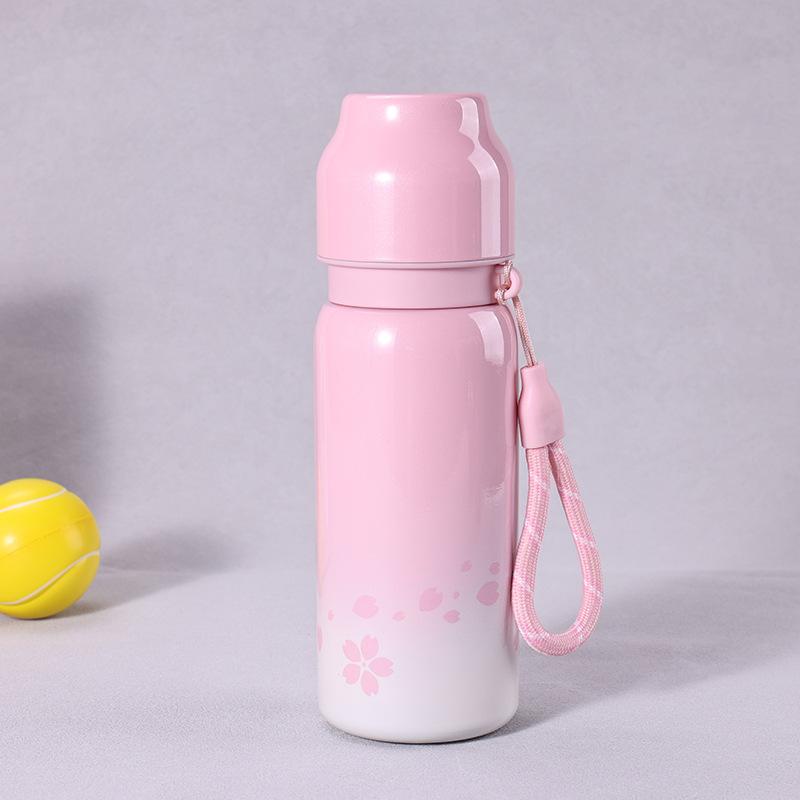 Creative Stainless Steel Thermos Cup Large Capacity Cold Water Cup Outdoor Portable Sports Water Cup