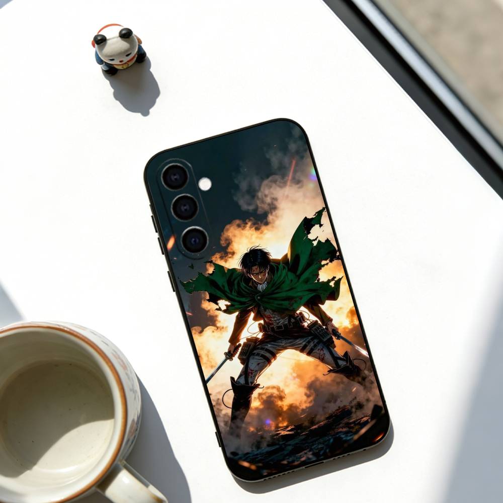 

Чехол для телефона Леви Аккермана для Samsung Galaxy A73, A72, A71, A70, A53, A52, A51, Мягкий черный чехол Samsung a30 a20