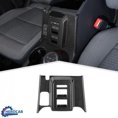 ABS Window Lift Switch  Decoration Cover for Ford Bronco +4DR Carbon Fiber