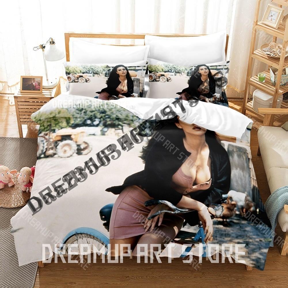 3D Print Monica Belluci Bedding Set Single Twin Full Queen King Size Bed Set Adult Bedroom Duvetcover Sets Anime Bed Sheet Set