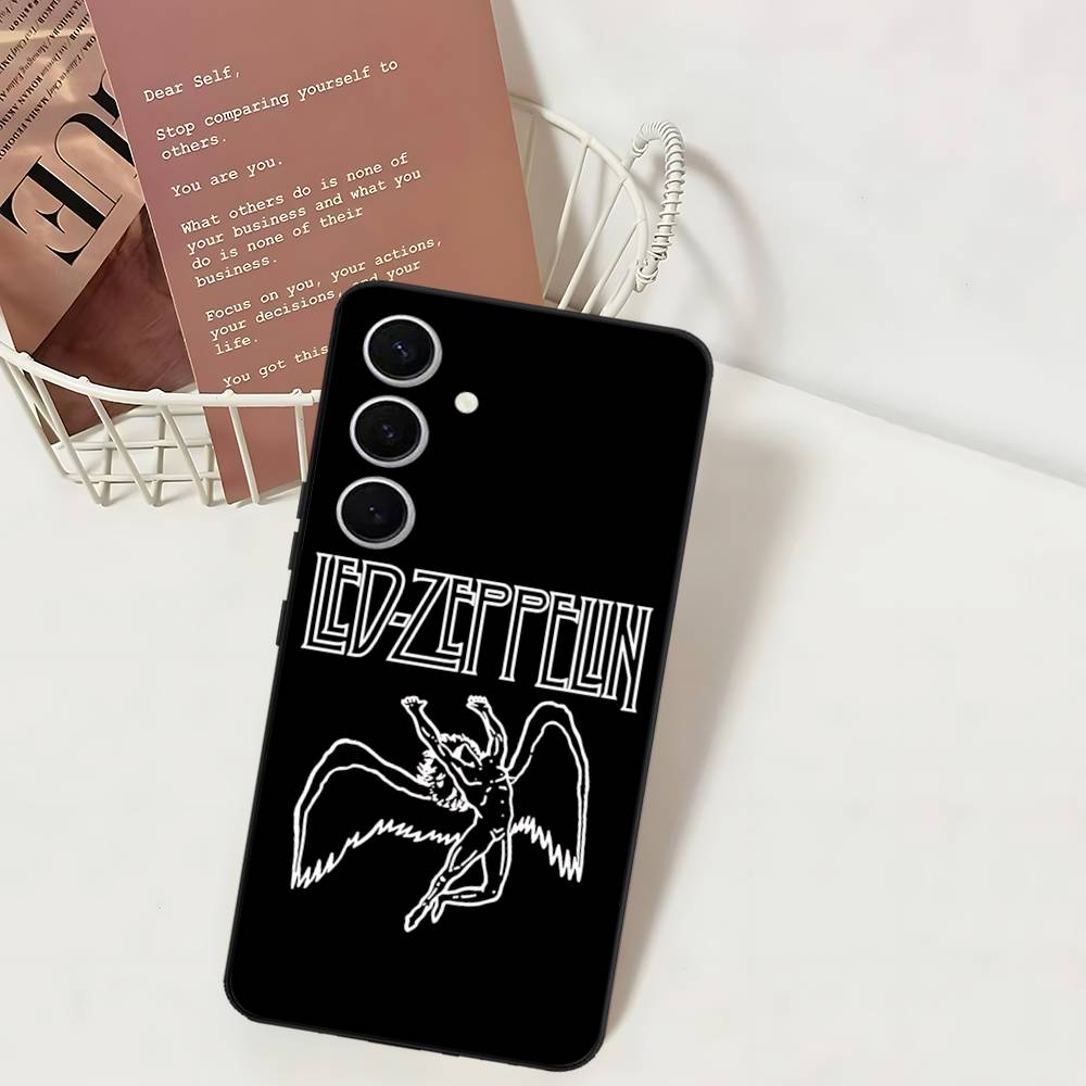 

Rock L-Led Vintage Band Z-Zeppelin Phone Case For Samsung S 24 Fe 25 Ultra Plus 20 Lite 21 30 22 23 24 22 Ultra 5G Fundas Samsung S21
