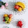 Nordic-style Hollow Structure Foldable Fruit Basket Scalable Modern Candy Dessert Rack Simple Storage Basket Kitchen Organizer