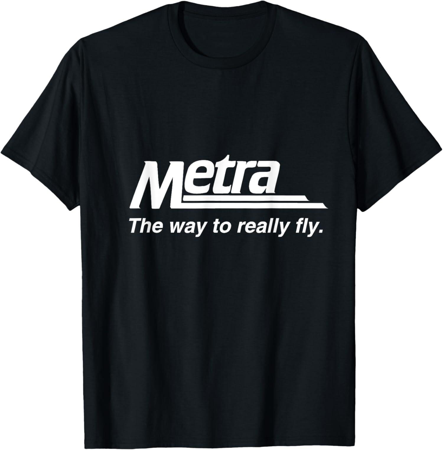 Metra - The Way To Really Fly Chicago Trains Unisex T-Shirt S разноцветный
