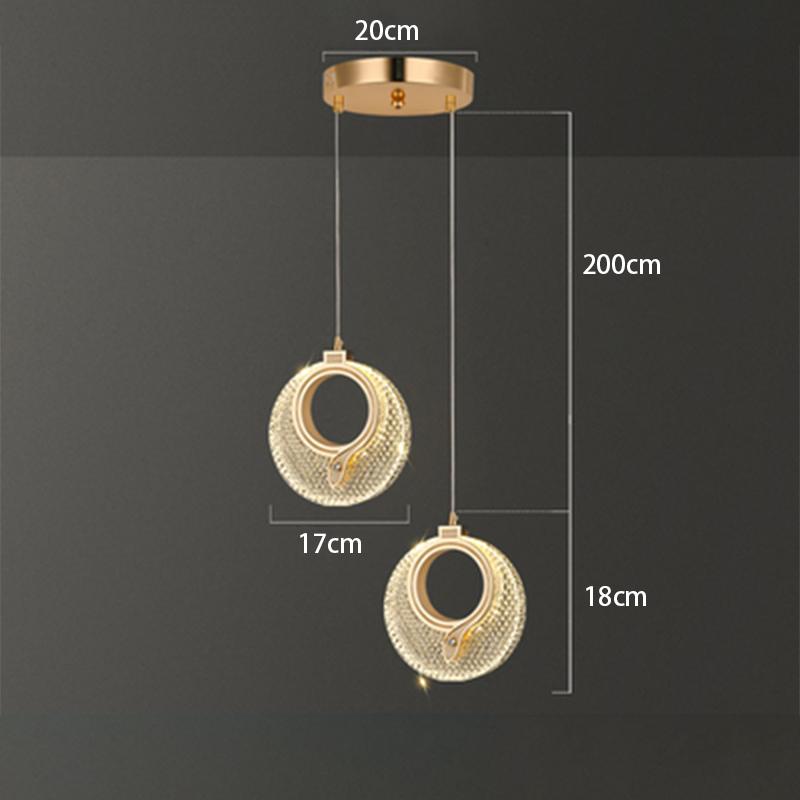 Nordic LED Pendant Lights Indoor Lighting Luxurious Hanging Lamp Home Living Room Decoration Dining Tables Bedside Aisle Light