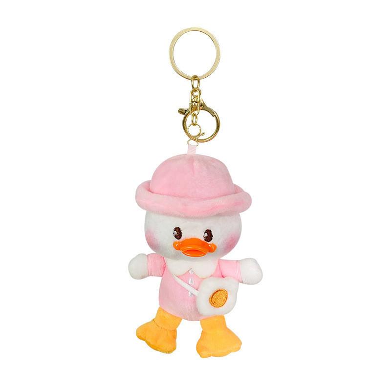 Soft Duck Plush Keyring Cute Egg Backpack Keychain For Students And Friends