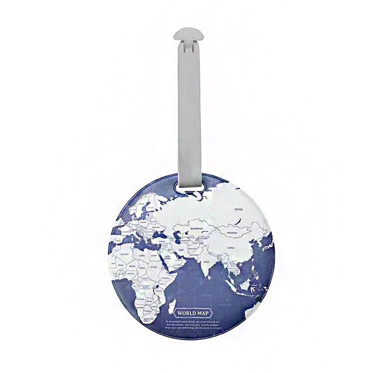 Cartoon Luggage Tag and Suitcase Strap - Travel Label and Boarding Pass Holder