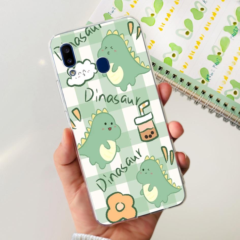 For Samsung Galaxy A20 Case A205 SM-A205F Silicone Cover Cute Astronaut Soft Phone Cases For Samsung A20e A202F A30 A305F Bumper