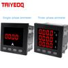 96*96*78MM Single/Three Phase Ammeter Panel Meter Digital Display Square Ampere With 100A 150A 200A CT
