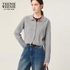 Teenie Weenie Women's Polo Collar Knit Cardigan