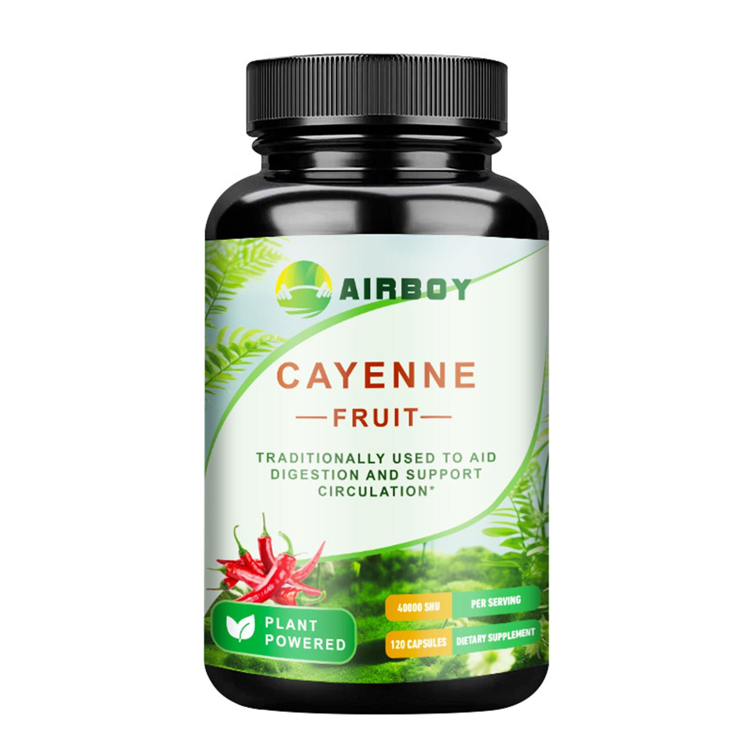 

AIRBOY Fruit & Chili Blend Capsules, suitable for both men and women, potent formula, easily absorbed. 120*1