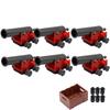 MOC Medieval Army Weapons Building Blocks Cannon Pirate Ship Soldiers Figures Military War Scene Assembling Mini Brick Toy Gifts
