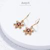 2022 Elegant Snowflake Stud Earrings: European & American Style Christmas Jewelry for Women