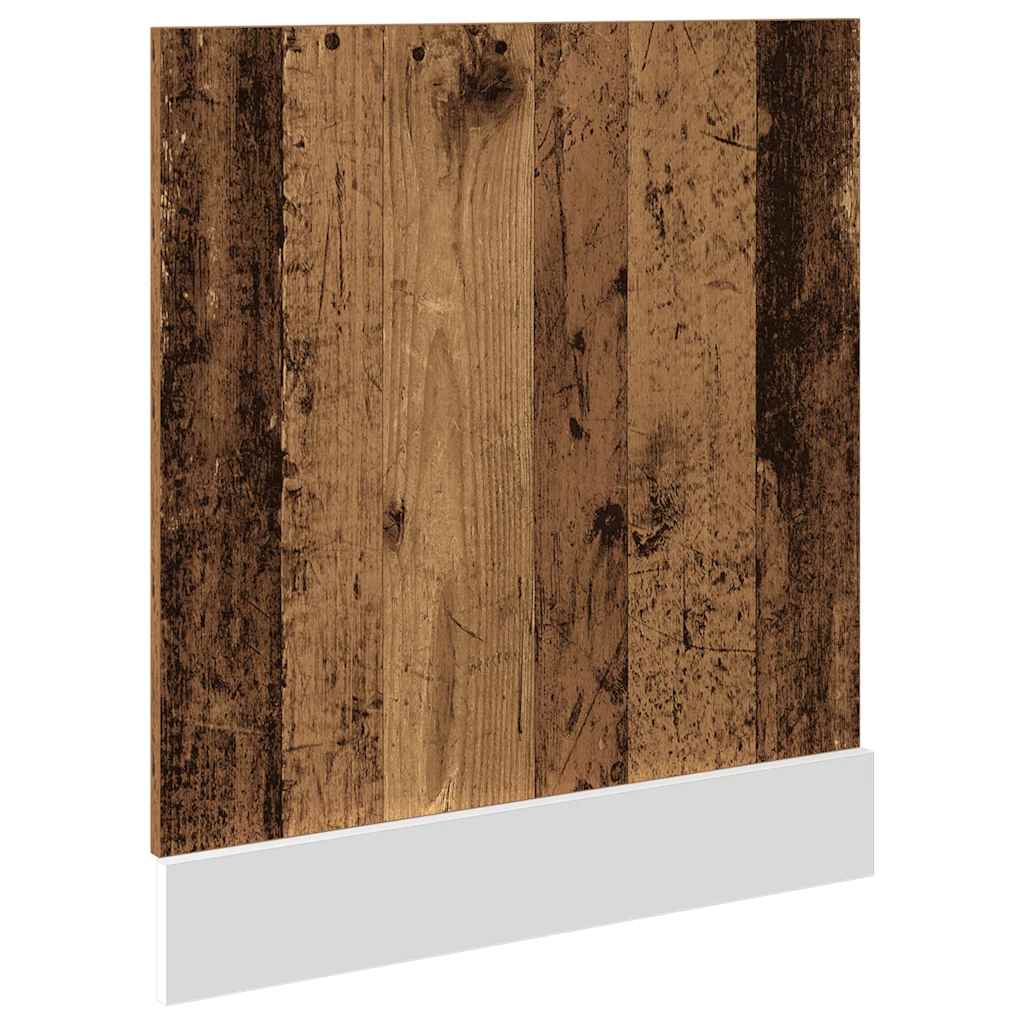 Dishwasher Panel Rustic Wood Look 60 x 1.5 x 67 cm Wood Based Material