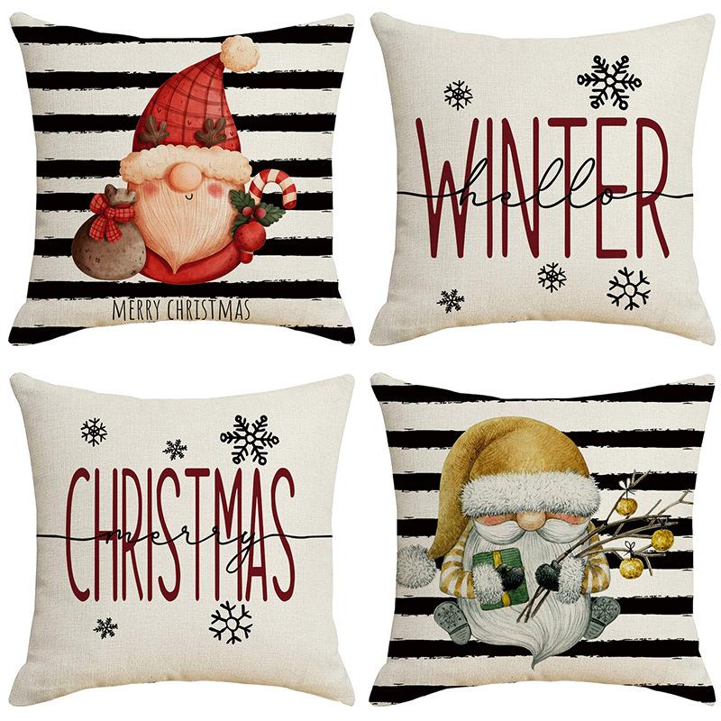 Christmas Pillowcase Combination Multi-patterned Cushion Party Festive Sofa Living Room Pillowcase Pillowcase