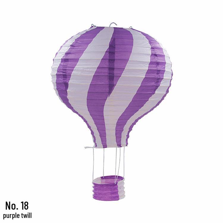 Hand-Folded Rainbow Hot Air Balloon Lantern - Christmas, Birthday, Party, Kindergarten Hanging Decoration