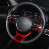 Car Carbon Wood Style Steering Wheel Button Cover Frame Trim Interior For Kia Sportage NQ5 2022 2023 K5 2025