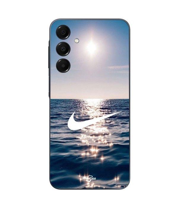 Coque - Nike - Galaxy A16 - Silicone - Souple - Logo blanc mer soleil