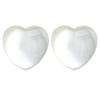 White moonlight opal luster peach heart stud earrings female, super fairy versatile earrings Internet celebrity earrings