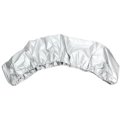 Boat Cover Oxford Cloth Kayak Canoe Boat Waterproof Ultraviolet Resistant Dust Cover Shield Silver 3.1 3.5m