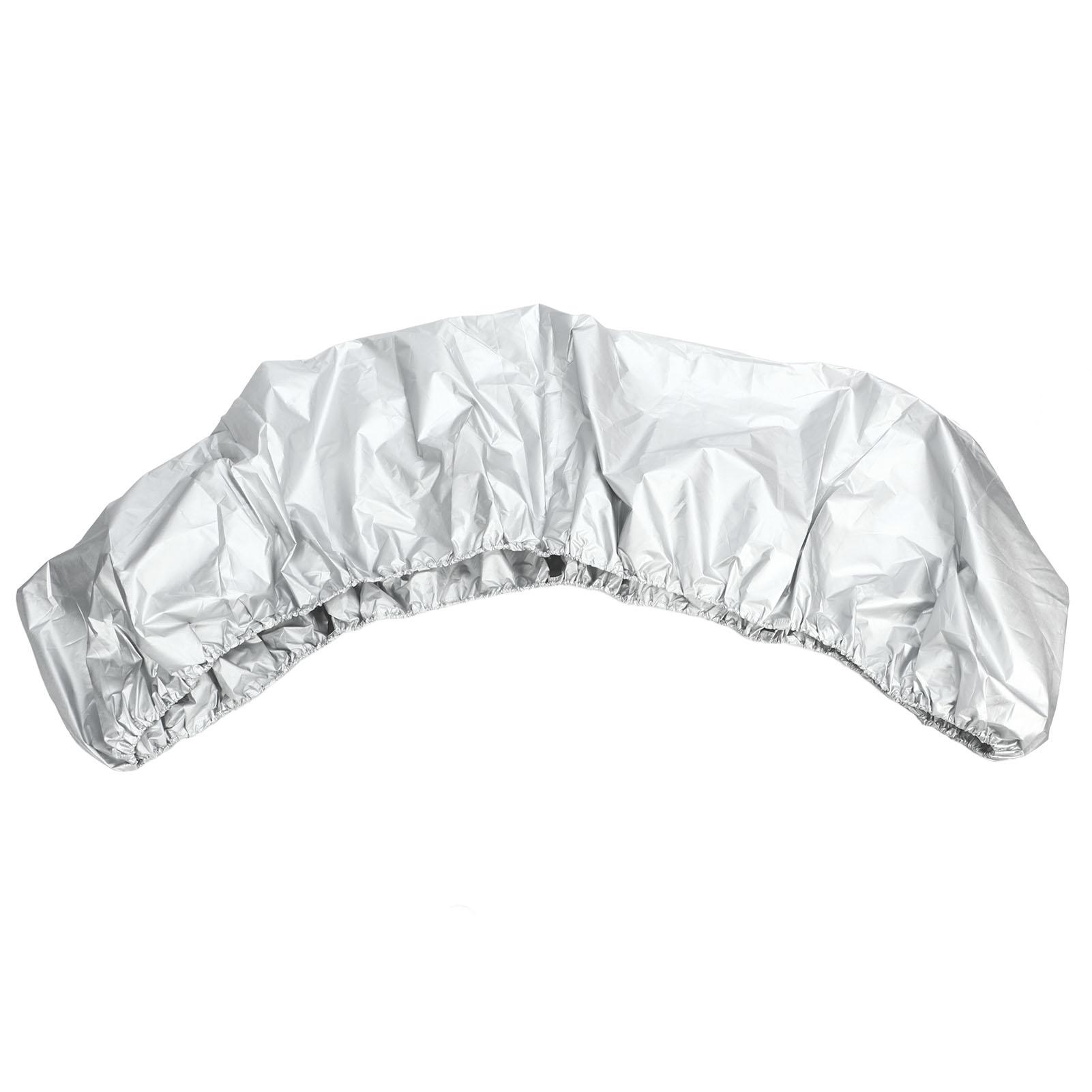 

Boat Cover Oxford Cloth Kayak Canoe Boat Waterproof Ultraviolet Resistant Dust Cover Shield Silver 2.6-3M