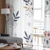 Niedlicher Koala, weißer Tüll, transparente Fenstervorhänge für Wohnzimmer und Schlafzimmer, moderne Chiffon-Voile-Organza-Vorhänge, Dekorvorhänge